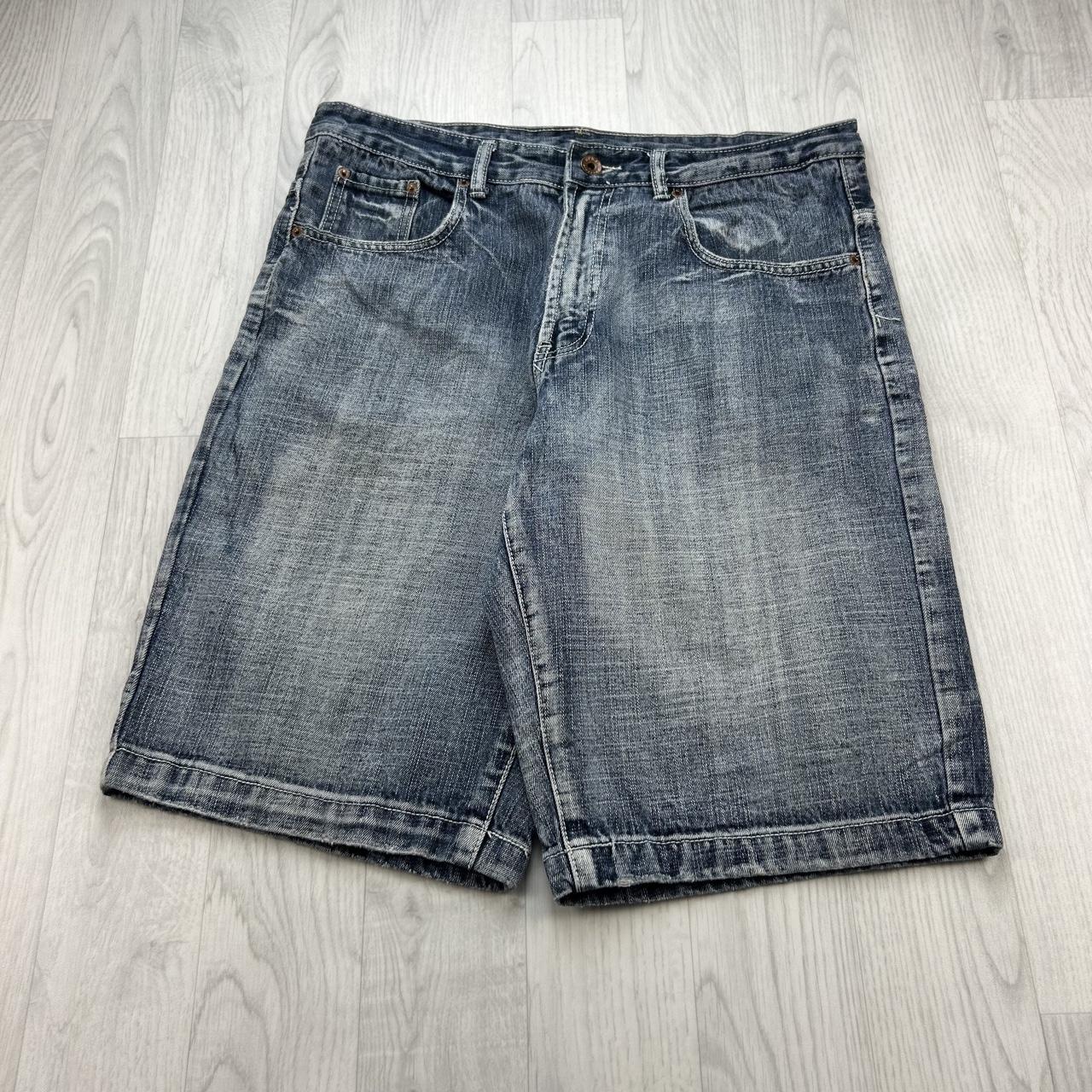 VINTAGE Y2K URBAN PIPELINE DENIM JORTS FADED BLUE
