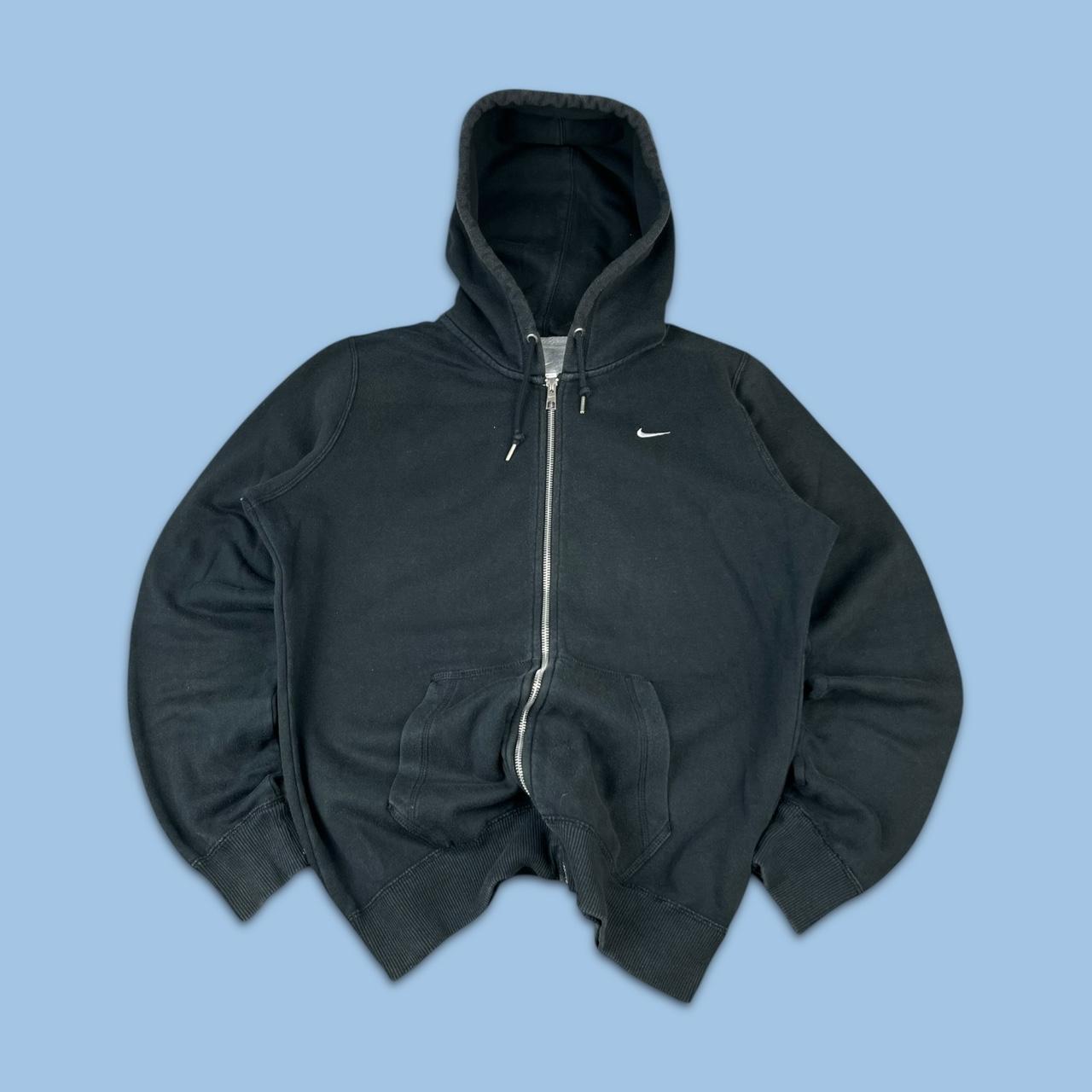 VINTAGE Y2K NIKE ZIP UP HOODIE BLACK