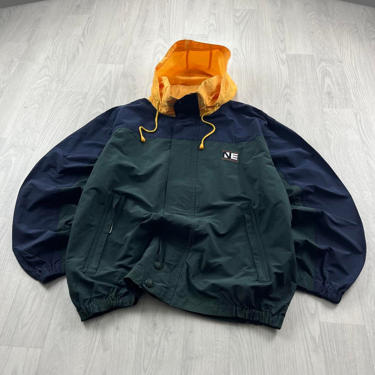 VINTAGE 90s NAUTICA EXPEDITION WINDBREAKER JACKET FOREST GREEN