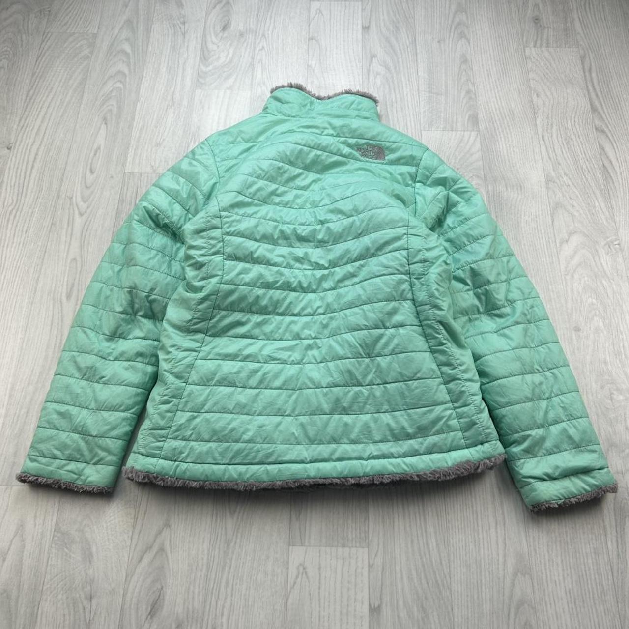 VINTAGE Y2K THE NORTH FACE REVERSIBLE FLEECE JACKET GREY / GREEN