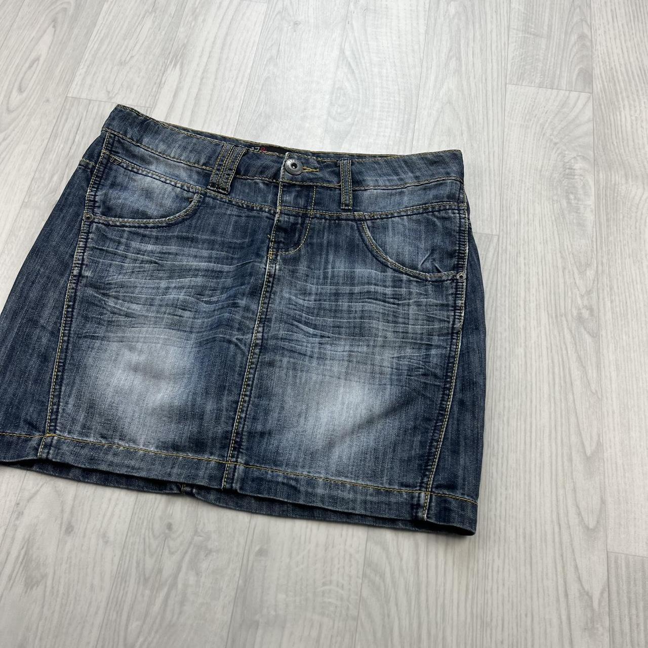 VINTAGE Y2K 17&CO DENIM MINI SKIRT BLUE