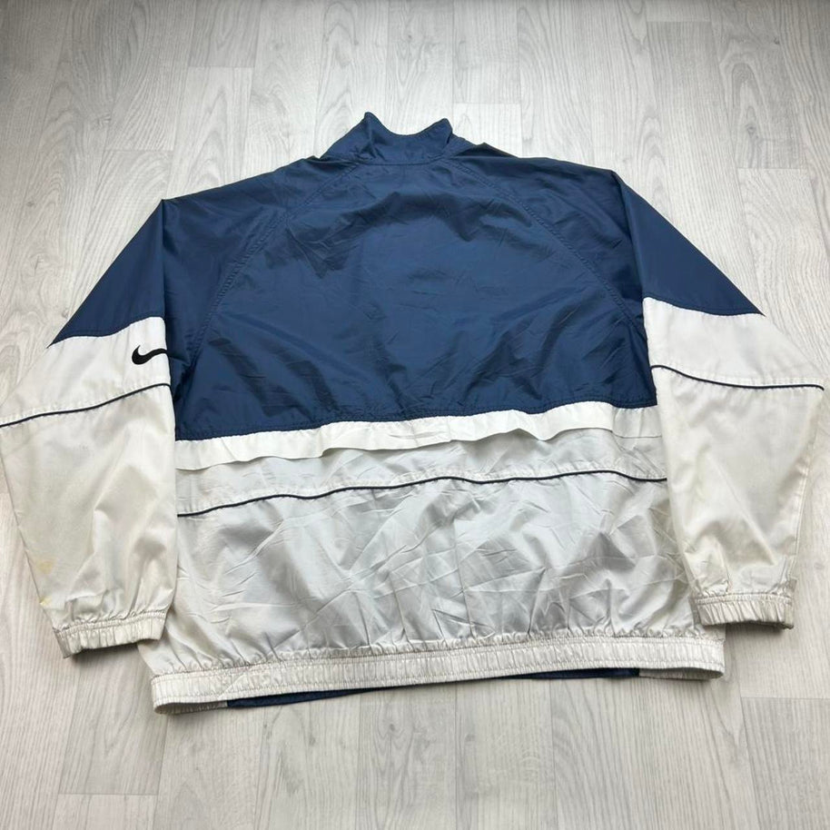 VINTAGE Y2K NIKE WINDBREAKER JACKET NAVY / WHITE