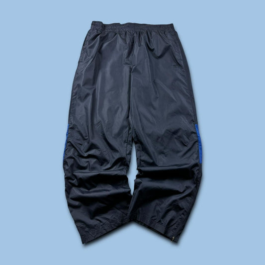 VINTAGE Y2K STARTER BAGGY TRACKSUIT BOTTOMS NAVY