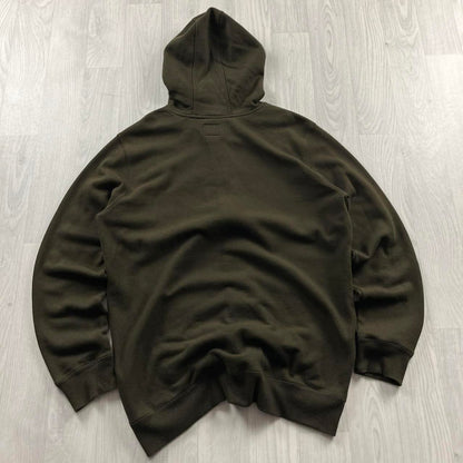 VINTAGE Y2K QUIKSILVER ZIP GRAPHIC HOODIE BROWN
