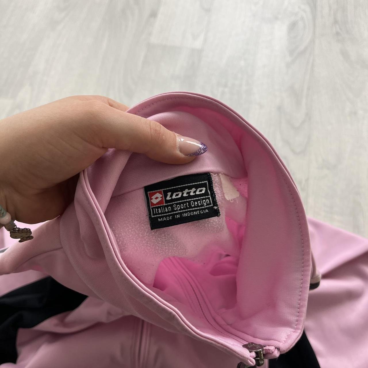 VINTAGE Y2K LOTTO WINDBREAKER TRACK JACKET BABY PINK