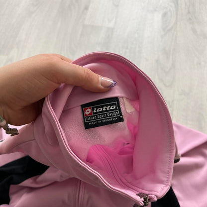 VINTAGE Y2K LOTTO WINDBREAKER TRACK JACKET BABY PINK