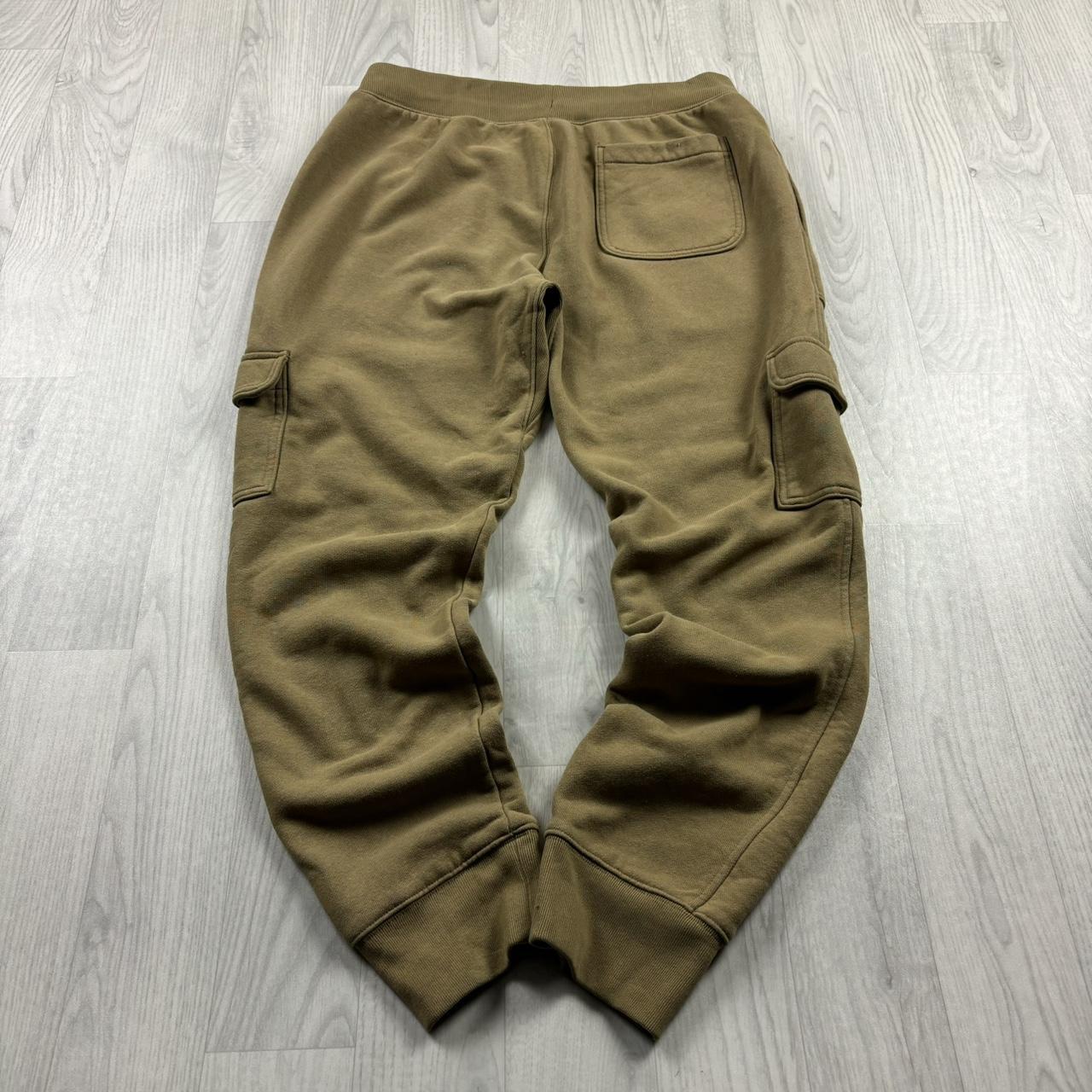 CHAMPION REVERSE WEAVE BAGGY CARGO COTTON SWEATPANTS BEIGE