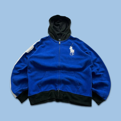 VINTAGE Y2K POLO RALPH LAUREN ZIP HOODIE BLUE