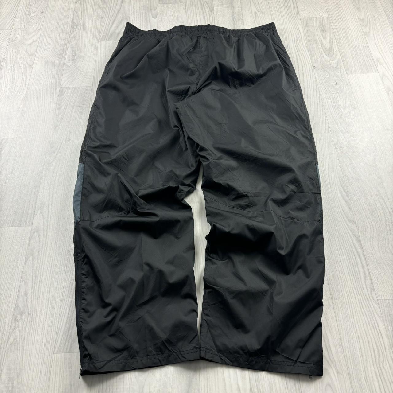 VINTAGE Y2K STARTER WIDE LEG TRACKSUIT BOTTOMS BLACK