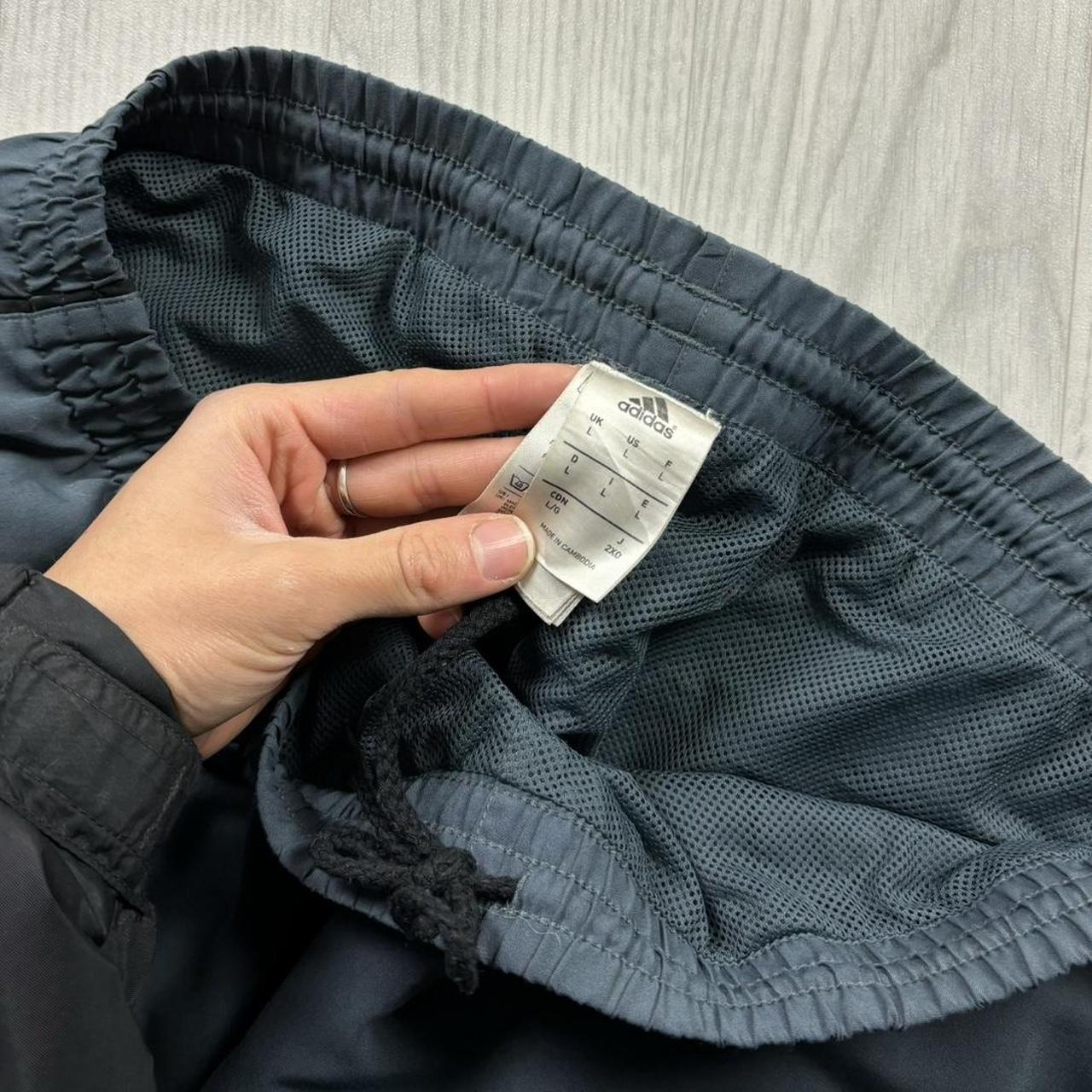 VINTAGE Y2K ADIDAS BAGGY TRACKSUIT BOTTOMS GREY