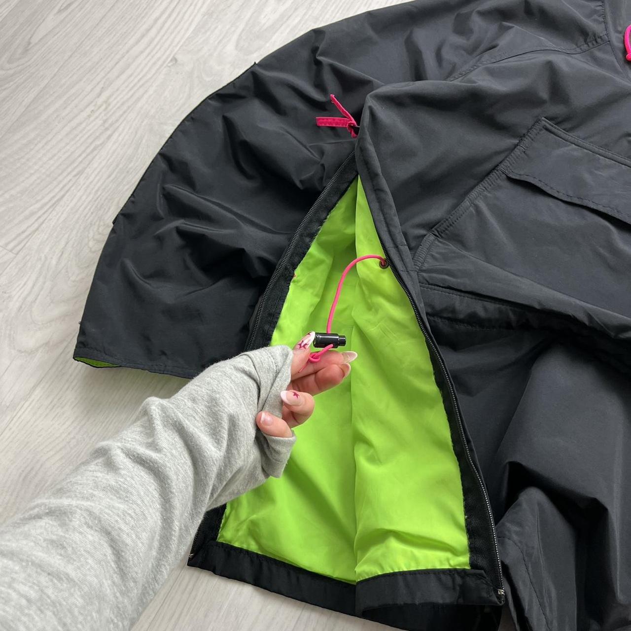 VINTAGE 00s COLUMBIA HOODED UTILITY JACKET BLACK