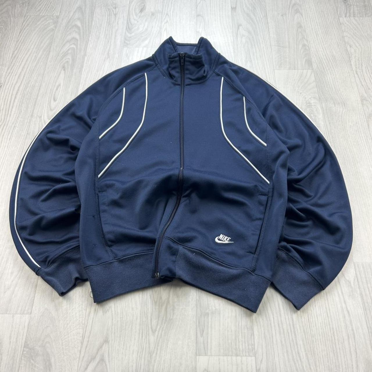 VINTAGE Y2K NIKE ZIP UP TRACK JACKET NAVY