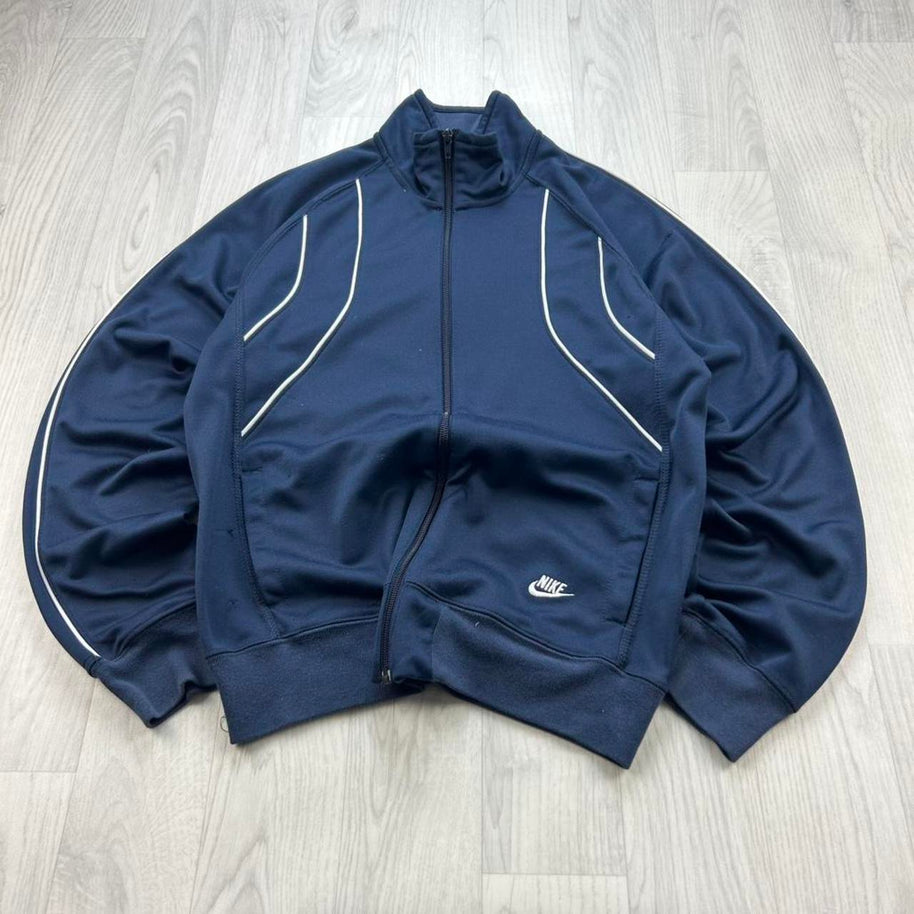VINTAGE Y2K NIKE ZIP UP TRACK JACKET NAVY