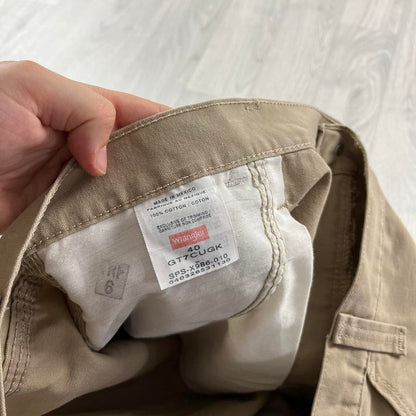 VINTAGE WRANGLER BAGGY CARPENTER JORTS BEIGE (40w)