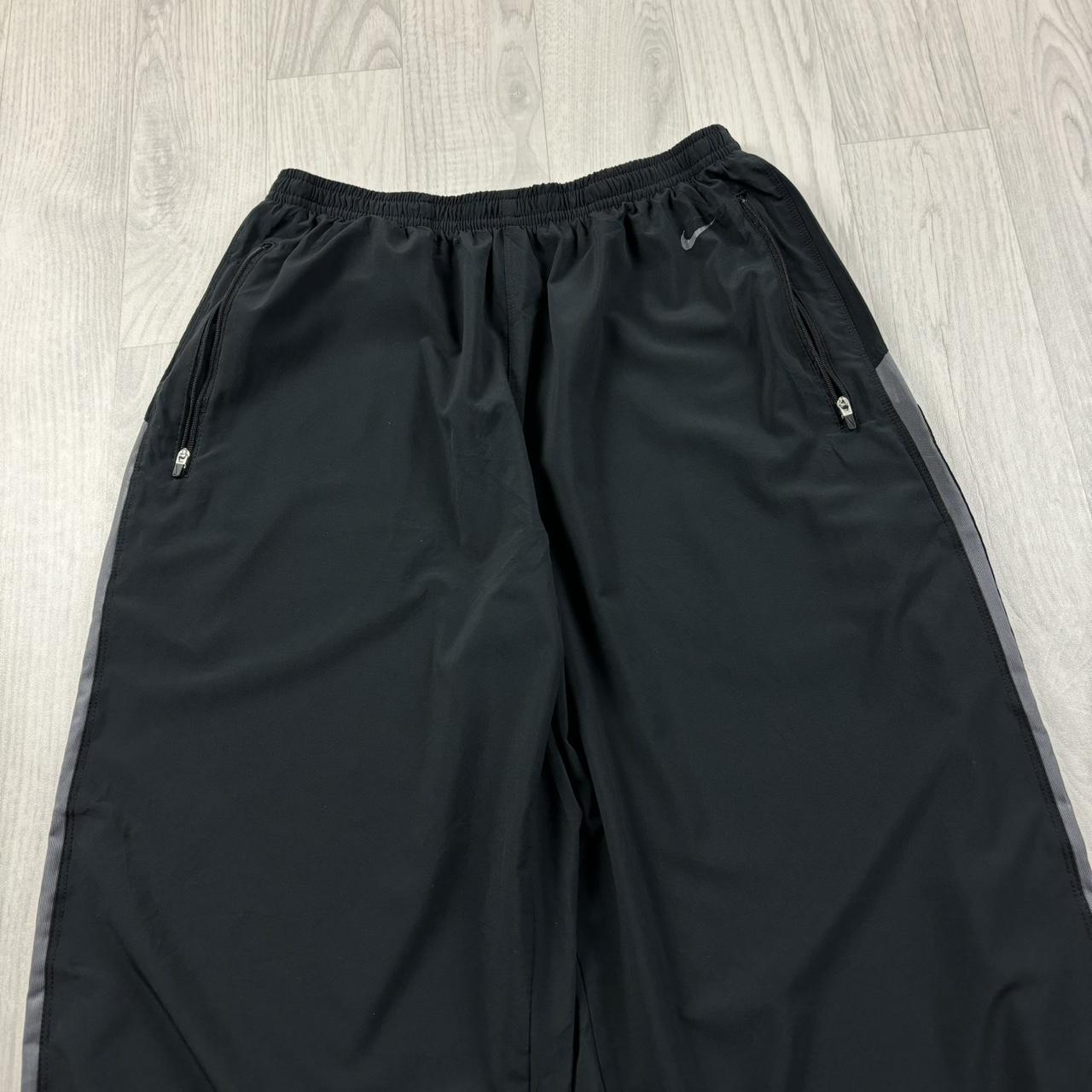 VINTAGE Y2K NIKE DRI FIT BAGGY TRACKSUIT BOTTOMS BLACK