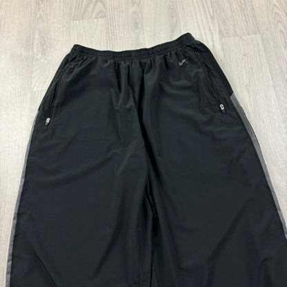 VINTAGE Y2K NIKE DRI FIT BAGGY TRACKSUIT BOTTOMS BLACK