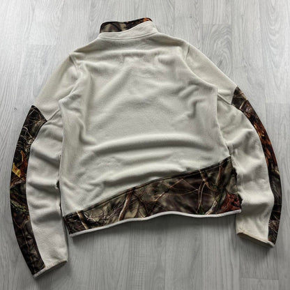 VINTAGE REALTREE QUARTER ZIP FLEECE CAMO WHITE