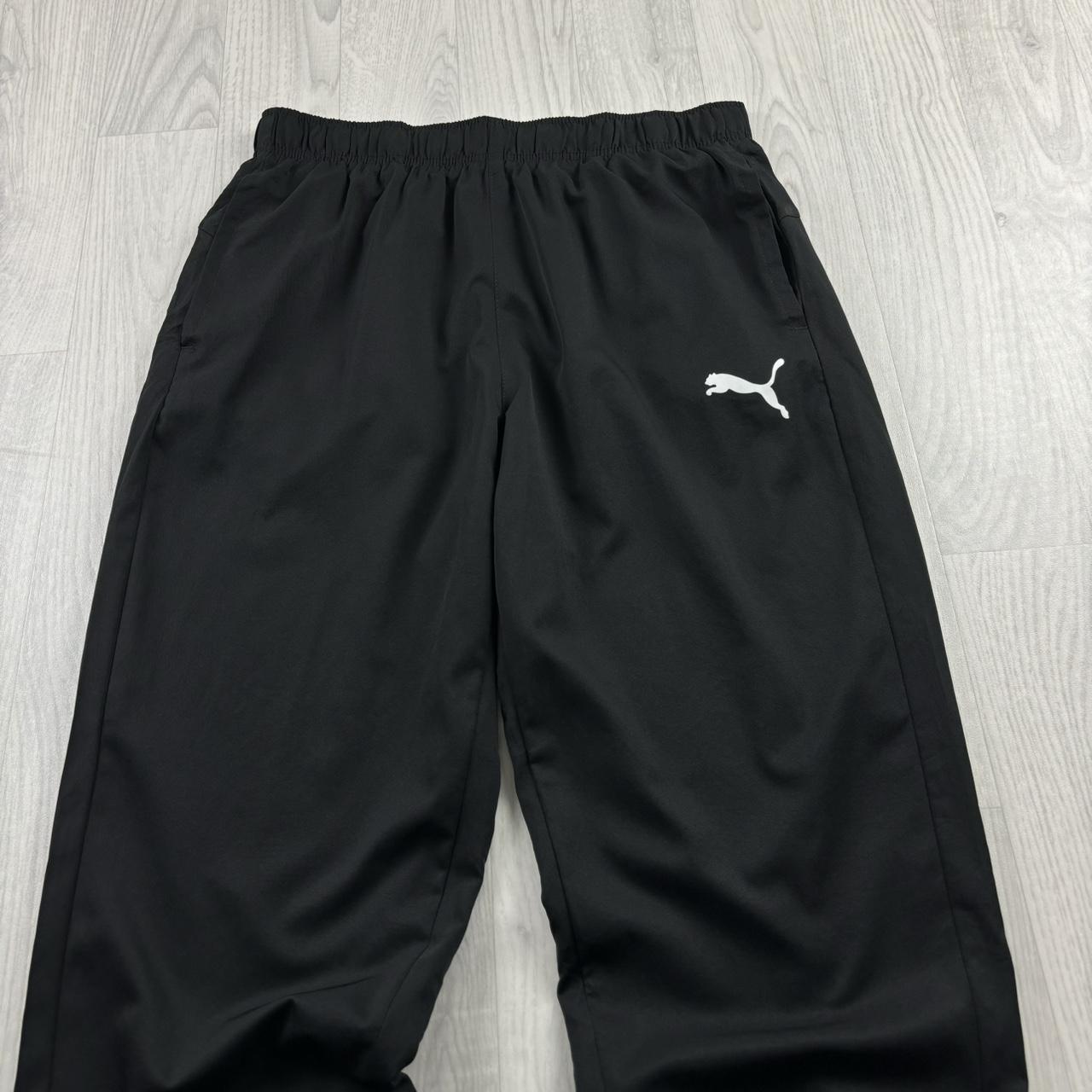VINTAGE Y2K PUMA BAGGY TRACKSUIT BOTTOMS BLACK