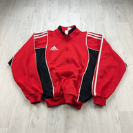 VINTAGE 90s ADIDAS TRACK JACKET RED