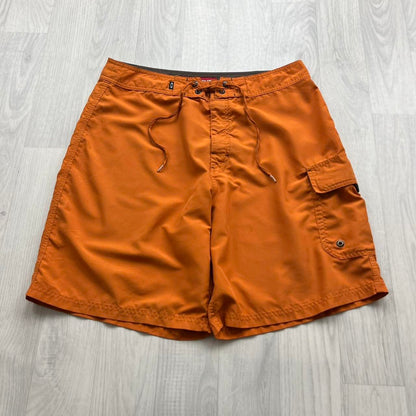 VINTAGE Y2K OAKLEY BAGGY BOARD SHORTS ORANGE