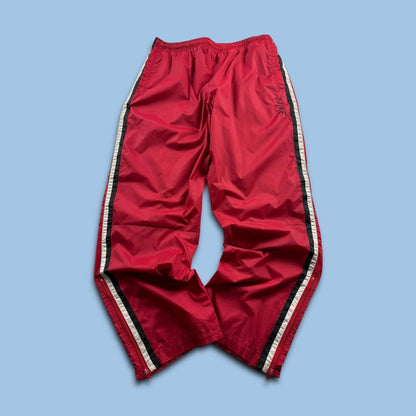 VINTAGE Y2K NIKE BAGGY TRACKSUIT BOTTOMS RED