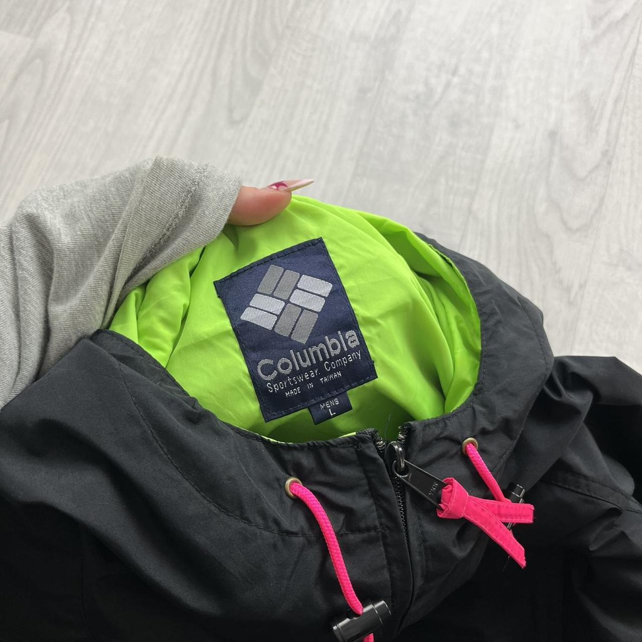 VINTAGE 00s COLUMBIA HOODED UTILITY JACKET BLACK