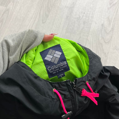 VINTAGE 00s COLUMBIA HOODED UTILITY JACKET BLACK