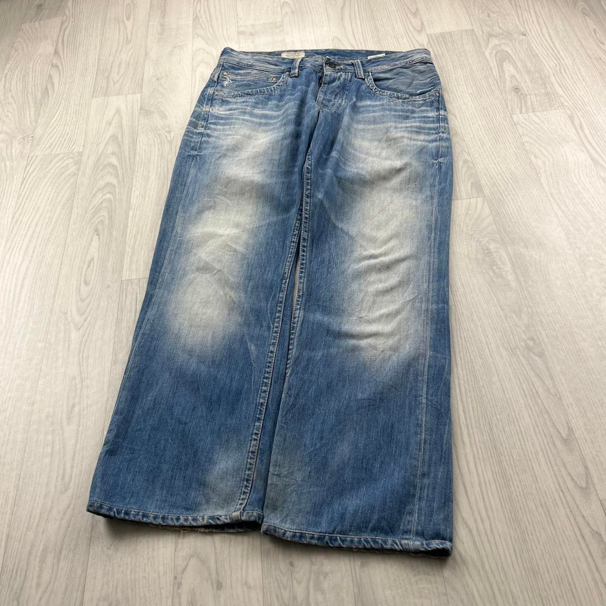 VINTAGE Y2K PEPE JEANS STRAIGHT LEG JEANS BLUE