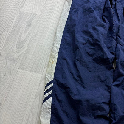 VINTAGE Y2K ADIDAS BAGGY TRACKSUIT BOTTOMS NAVY