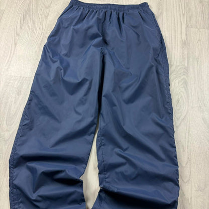 VINTAGE 90s NIKE BAGGY SHELL TRACKSUIT BOTTOMS BLUE
