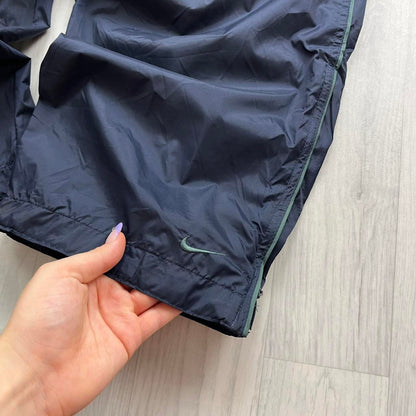 VINTAGE 90s NIKE BAGGY TRACKSUIT BOTTOMS NAVY