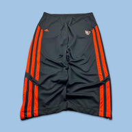 VINTAGE Y2K ADIDAS SIDE STRIPE WIDE LEG TRACKSUIT BOTTOMS BLACK