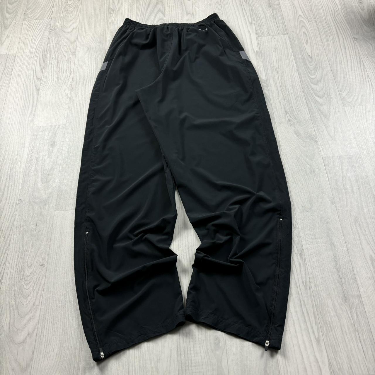 VINTAGE Y2K NIKE DRI FIT BAGGY TRACKSUIT BOTTOMS BLACK