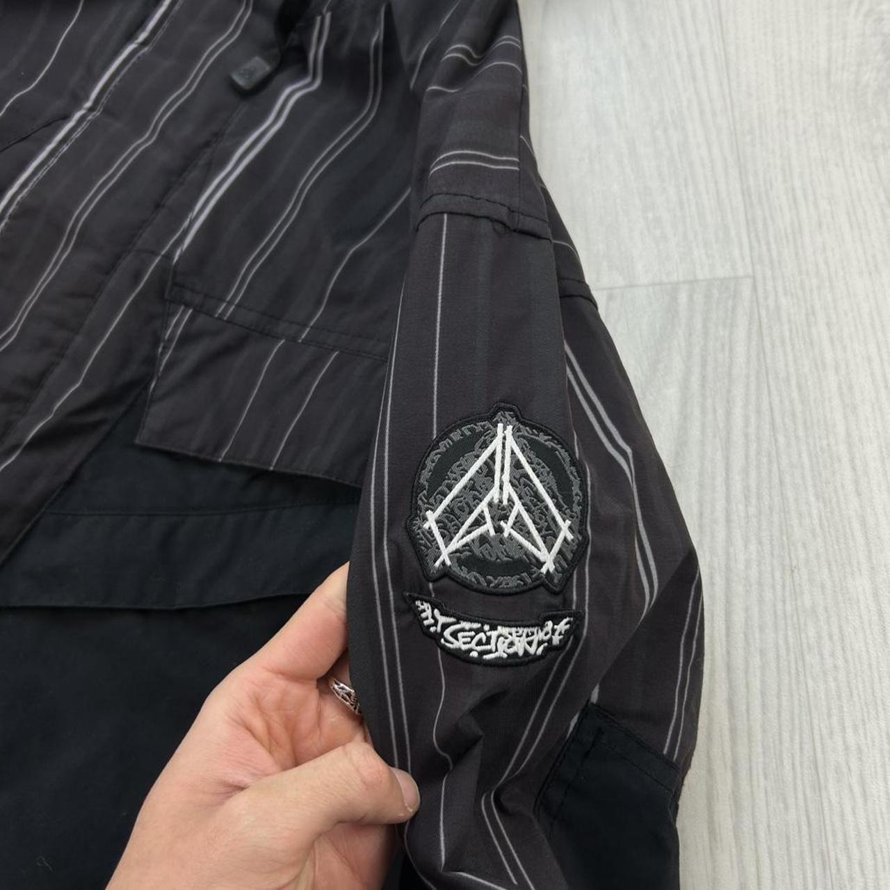 VINTAGE Y2K SECTION STRIPED SKI JACKET BROWN