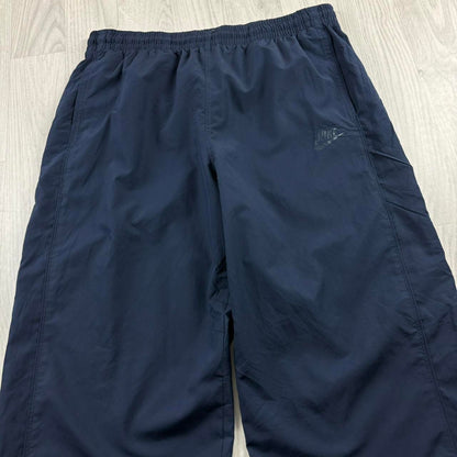VINTAGE Y2K NIKE WIDE LEG BAGGY TRACKSUIT BOTTOMS NAVY