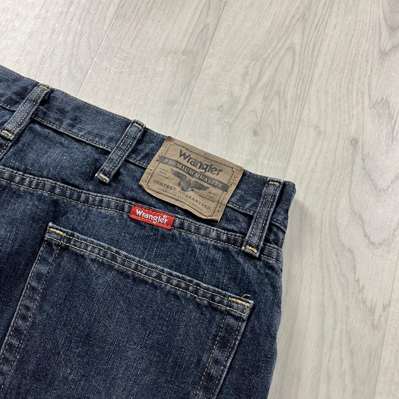 VINTAGE 00s WRANGLER BAGGY LOOSE CARPENTER JORTS NAVY