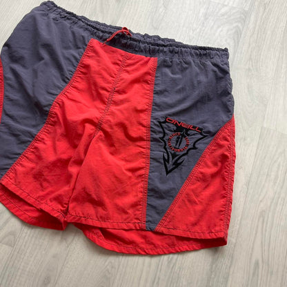 VINTAGE Y2K ONEILL SWIM SHORTS RED PURPLE