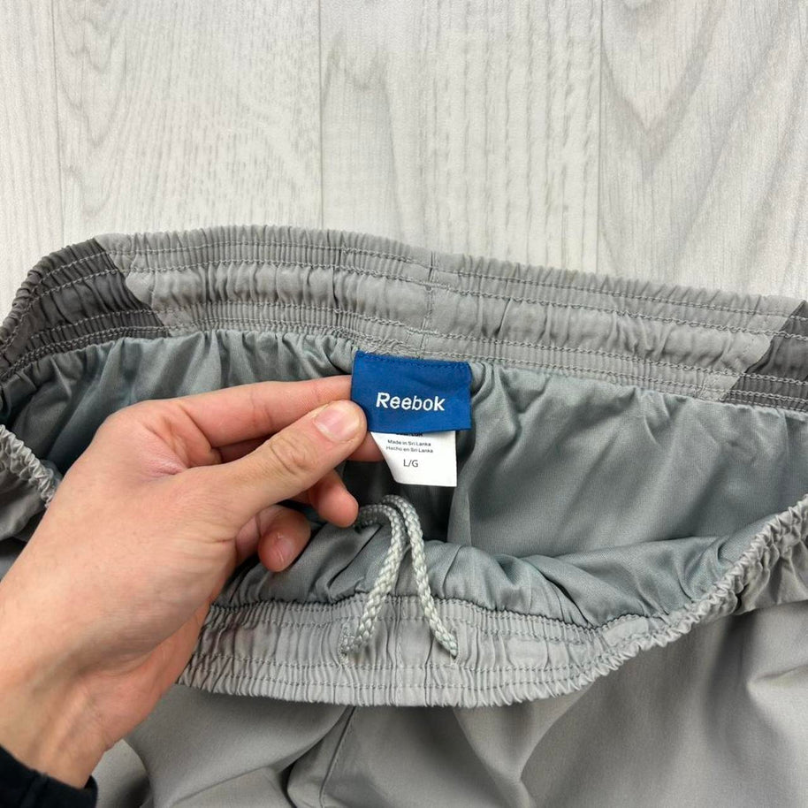 VINTAGE Y2K REEBOK BAGGY TRACKSUIT BOTTOMS GREY