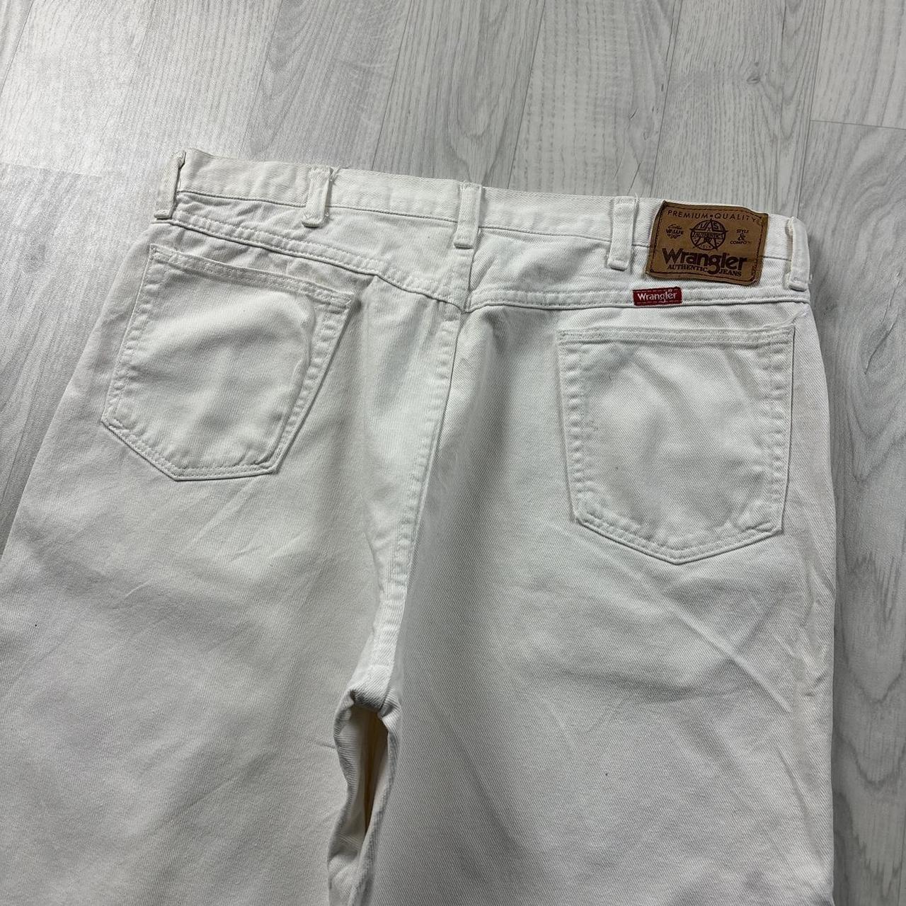 VINTAGE 00s WRANGLER BAGGY LOOSE JORTS WHITE