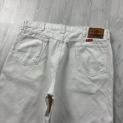 VINTAGE 00s WRANGLER BAGGY LOOSE JORTS WHITE