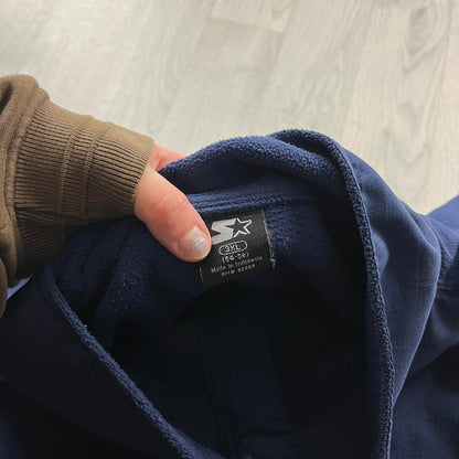 VINTAGE Y2K STARTER ZIP UP FLEECE NAVY