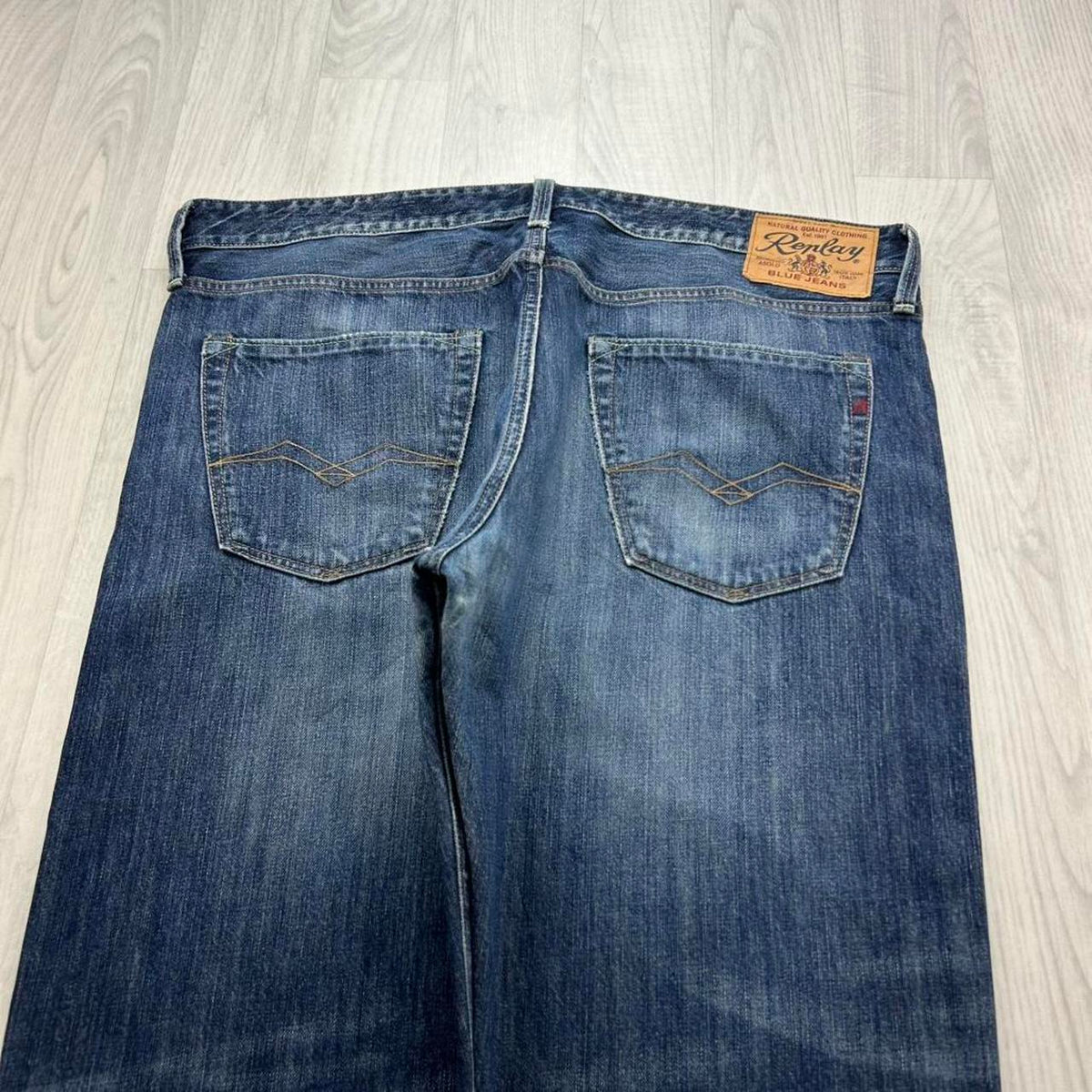 VINTAGE Y2K REPLAY JENNON STRAIGHT LEG JEANS NAVY BLUE