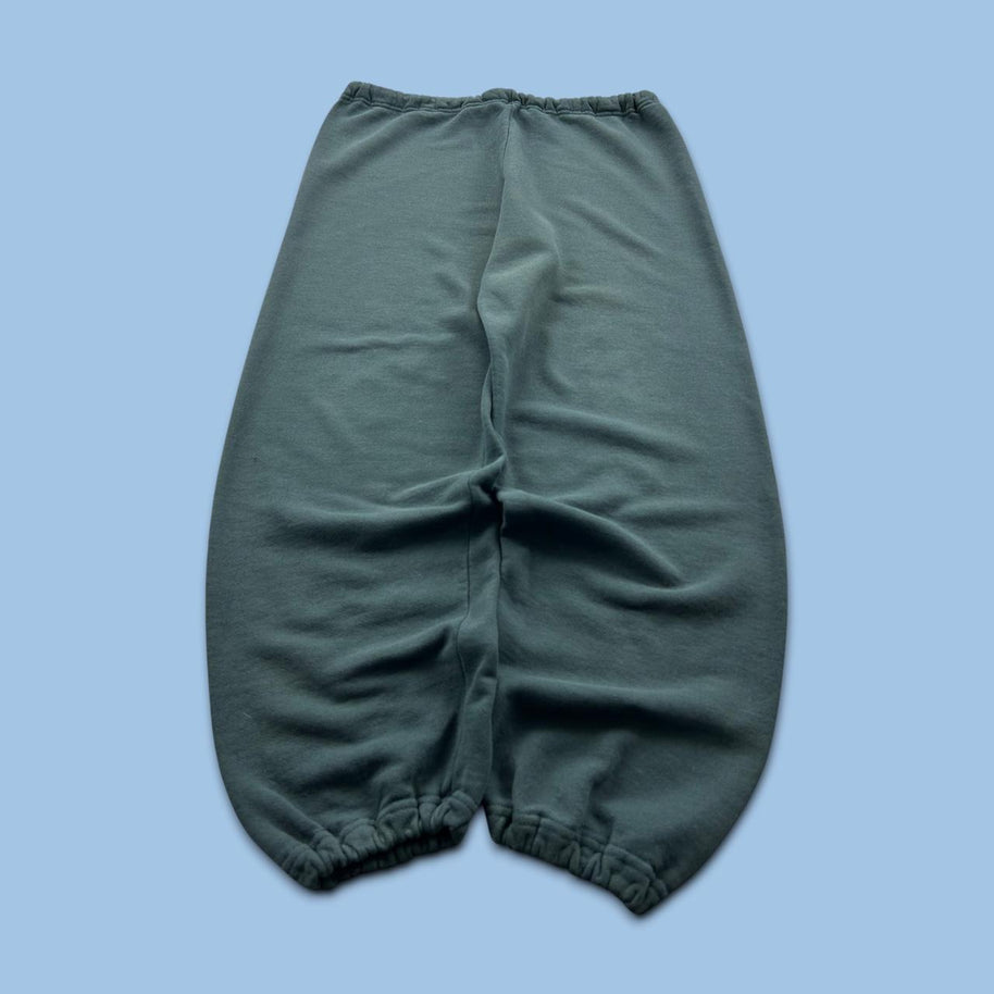 VINTAGE Y2K RUSSELL ATHLETIC BLANK BAGGY COTTON SWEATPANTS GREEN