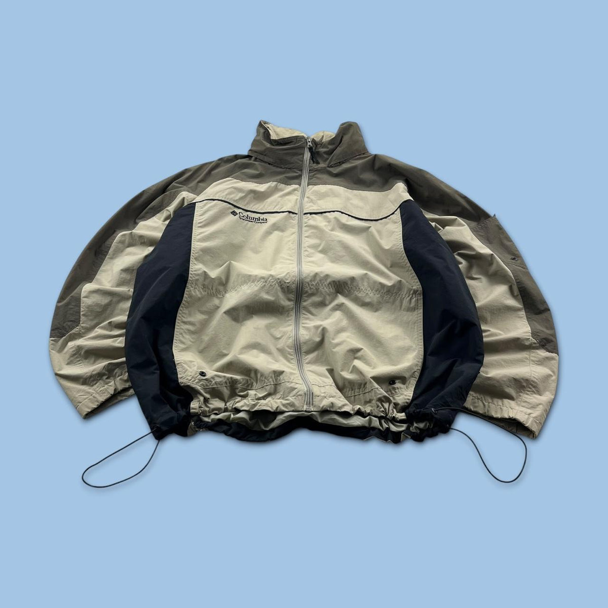 VINTAGE Y2K COLUMBIA TECHNICAL LIGHTWEIGHT JACKET BEIGE