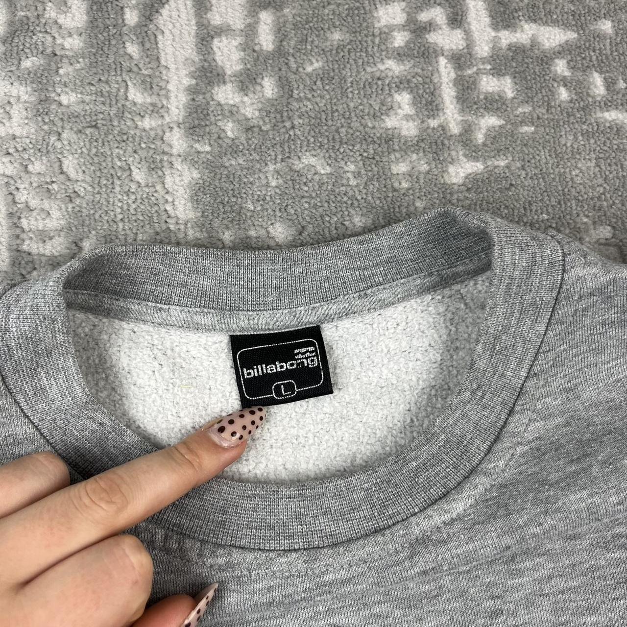 VINTAGE Y2K BILLABONG GRAPHIC SURF BOXY SWEATSHIRT GREY