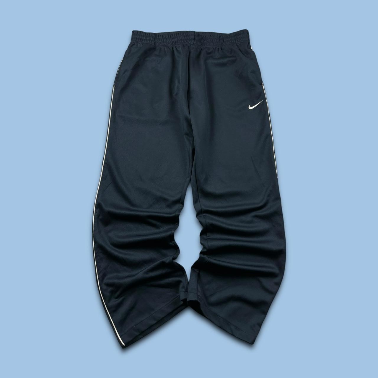 VINTAGE Y2K NIKE BAGGY TRACKSUIT BOTTOMS NAVY