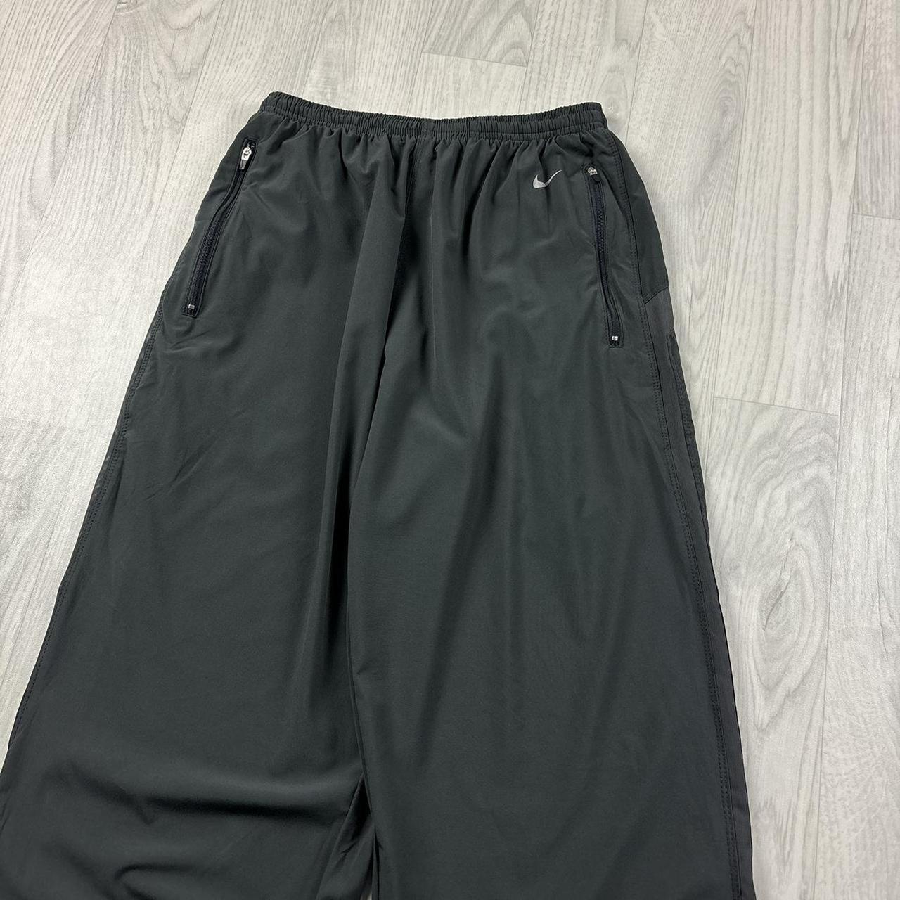 VINTAGE Y2K NIKE DRI FIT BAGGY TRACKSUIT BOTTOMS GREY