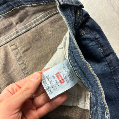 VINTAGE 00s WRANGLER BAGGY LOOSE JORTS NAVY