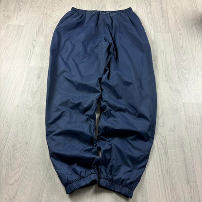 VINTAGE 90s NIKE BAGGY TRACKSUIT BOTTOMS NAVY BLUE