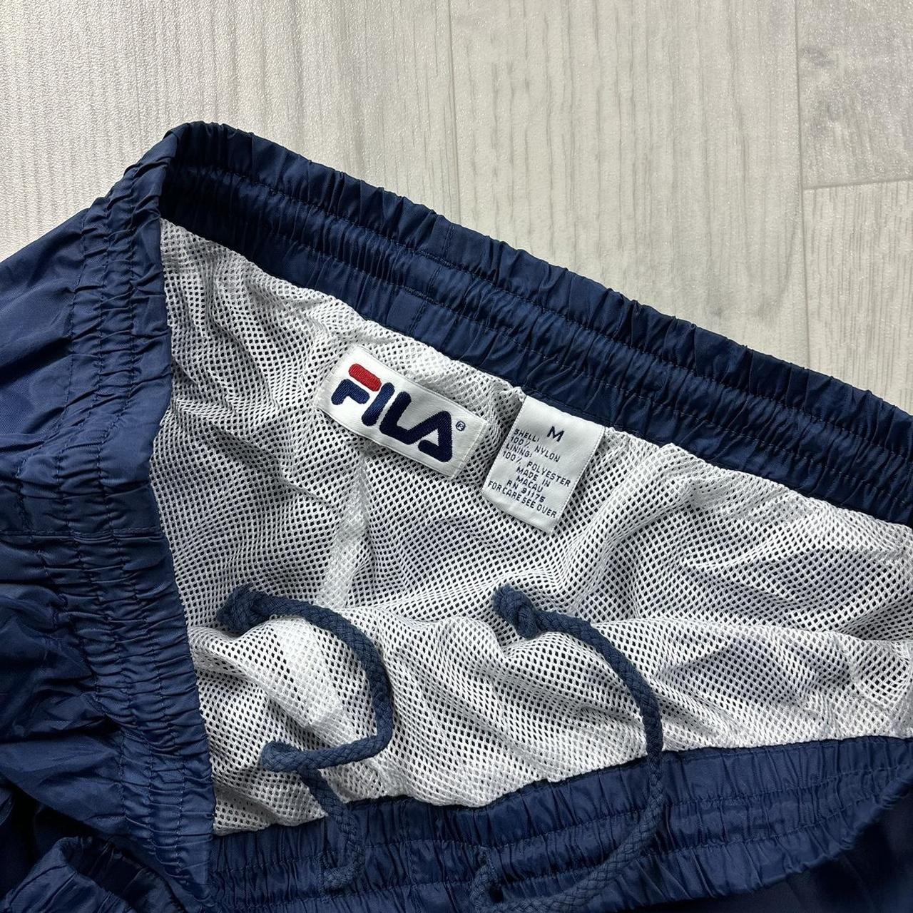 VINTAGE Y2K FILA BAGGY TRACKSUIT BOTTOMS NAVY BLUE